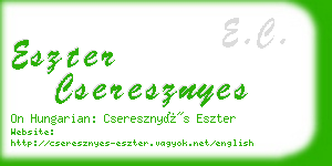 eszter cseresznyes business card